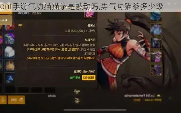 dnf手游气功猫拳-DNF气功猫拳特色职业