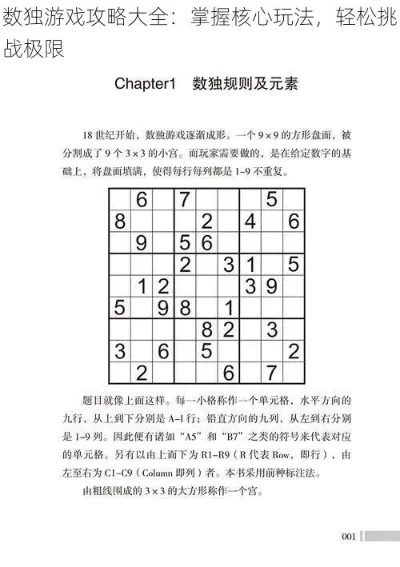 数独游戏的玩法和技巧-数独玩法与技巧全解析