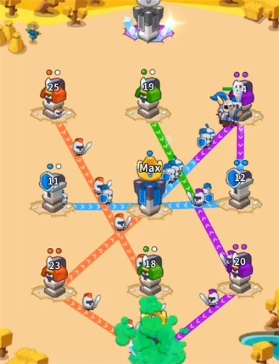 游戏领地冲突第55关攻略-双线防御通关攻略