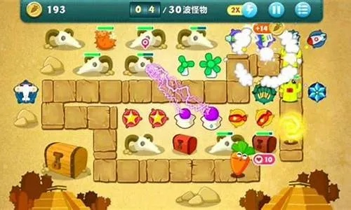 保卫萝卜沙漠5通关技巧详解,如何高效布局炮塔,沙漠地图难点解析